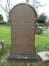 Coventry (St. Paul's) Cemetery - Overton, Fred Thomas
