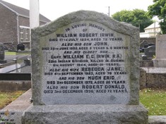 IRVINESTOWN CHURCH OF IRELAND CHURCHYARD - Irwin, William Edward Carson