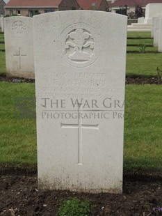 BROWN'S ROAD MILITARY CEMETERY, FESTUBERT - ANTROBUS, ERNEST