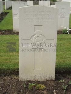 BROWN'S ROAD MILITARY CEMETERY, FESTUBERT - ASHWORTH, F