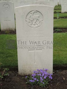 BROWN'S ROAD MILITARY CEMETERY, FESTUBERT - SPRING, A H