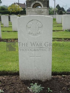 BROWN'S ROAD MILITARY CEMETERY, FESTUBERT - STEANE, PERCY HOWARD