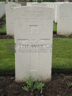 BROWN'S ROAD MILITARY CEMETERY, FESTUBERT - WARNE, W M