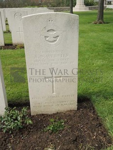 BROWN'S ROAD MILITARY CEMETERY, FESTUBERT - WEBSTER, ARTHUR NUGENT