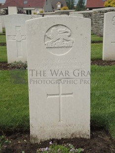 BROWN'S ROAD MILITARY CEMETERY, FESTUBERT - WHITTAKER, WILLIAM HENRY