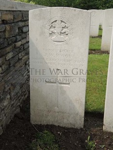 BROWN'S ROAD MILITARY CEMETERY, FESTUBERT - WOOD, JOHN WILLIAM