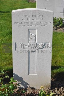 RUE-PETILLON MILITARY CEMETERY, FLEURBAIX - ALLEN, G H