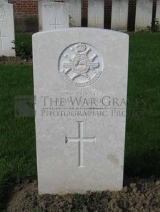 RUE-PETILLON MILITARY CEMETERY, FLEURBAIX - ALLSOP, J W