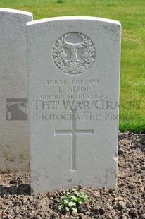 RUE-PETILLON MILITARY CEMETERY, FLEURBAIX - ALSOP, L