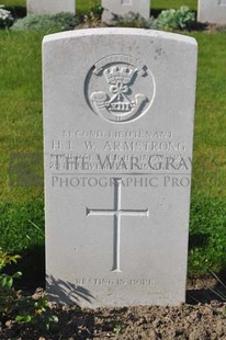 RUE-PETILLON MILITARY CEMETERY, FLEURBAIX - ARMSTRONG, H L