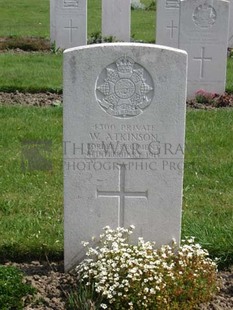 RUE-PETILLON MILITARY CEMETERY, FLEURBAIX - ATKINSON, W
