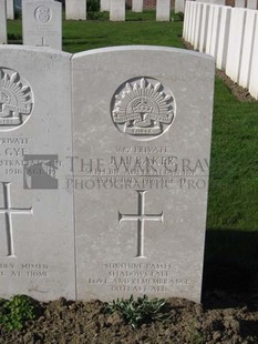 RUE-PETILLON MILITARY CEMETERY, FLEURBAIX - BAKER, JOHN HENRY