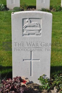 RUE-PETILLON MILITARY CEMETERY, FLEURBAIX - BALDWIN, W