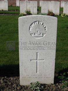 RUE-PETILLON MILITARY CEMETERY, FLEURBAIX - BANKS, WILLIAM HENRY
