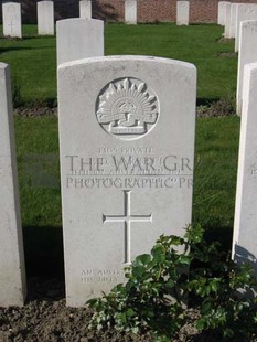 RUE-PETILLON MILITARY CEMETERY, FLEURBAIX - BARRETT, PETER DOUGLAS