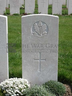 RUE-PETILLON MILITARY CEMETERY, FLEURBAIX - BESWICK, JAMES DANIEL