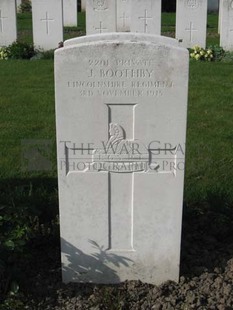 RUE-PETILLON MILITARY CEMETERY, FLEURBAIX - BOOTHBY, J