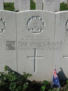 RUE-PETILLON MILITARY CEMETERY, FLEURBAIX - BRAILSFORD, WILLIAM WOOD