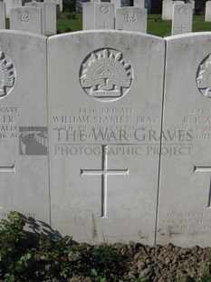 RUE-PETILLON MILITARY CEMETERY, FLEURBAIX - BRAY, WILLIAM STANLEY