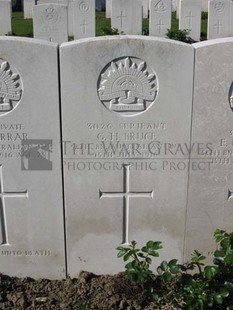 RUE-PETILLON MILITARY CEMETERY, FLEURBAIX - BRUCE, G H
