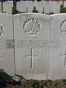 RUE-PETILLON MILITARY CEMETERY, FLEURBAIX - BRYANT, NORMAN HARTLEY