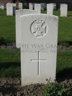 RUE-PETILLON MILITARY CEMETERY, FLEURBAIX - BURY, EDMOND WILLIAM