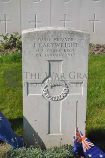 RUE-PETILLON MILITARY CEMETERY, FLEURBAIX - CARTWRIGHT, JASON
