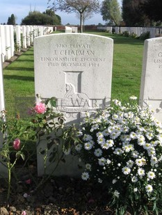RUE-PETILLON MILITARY CEMETERY, FLEURBAIX - CHAPMAN, J