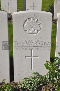 RUE-PETILLON MILITARY CEMETERY, FLEURBAIX - COGDELL, ARTHUR GEORGE