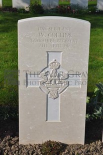 RUE-PETILLON MILITARY CEMETERY, FLEURBAIX - COLLINS, W