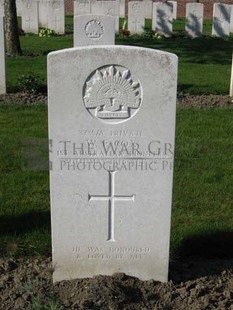 RUE-PETILLON MILITARY CEMETERY, FLEURBAIX - COX, WILLIAM EDWARD