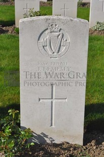 RUE-PETILLON MILITARY CEMETERY, FLEURBAIX - DEMPSEY, J