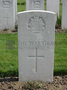 RUE-PETILLON MILITARY CEMETERY, FLEURBAIX - DENT, W