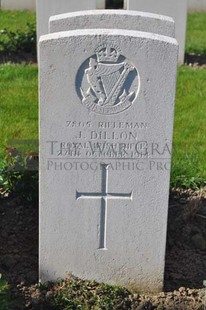 RUE-PETILLON MILITARY CEMETERY, FLEURBAIX - DILLON, J