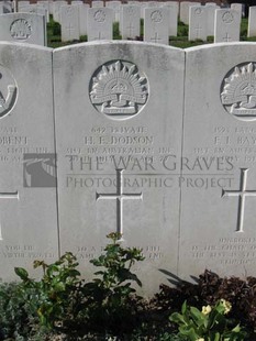 RUE-PETILLON MILITARY CEMETERY, FLEURBAIX - DODSON, HORACE EDWARD