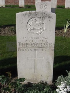 RUE-PETILLON MILITARY CEMETERY, FLEURBAIX - ELLISON, ARTHUR REGINALD