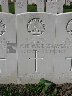 RUE-PETILLON MILITARY CEMETERY, FLEURBAIX - EMERY, EDGAR SYDNEY