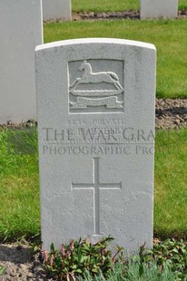 RUE-PETILLON MILITARY CEMETERY, FLEURBAIX - EXELBY, G H