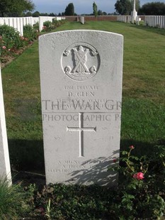 RUE-PETILLON MILITARY CEMETERY, FLEURBAIX - GLEN, DAVID
