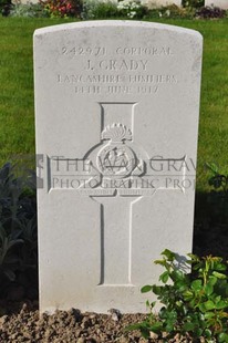 RUE-PETILLON MILITARY CEMETERY, FLEURBAIX - GRADY, J