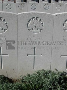 RUE-PETILLON MILITARY CEMETERY, FLEURBAIX - GRIFFIN, JOHN JAMES
