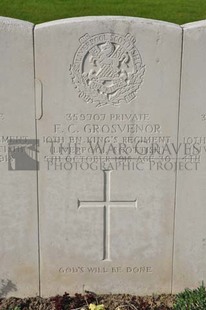 RUE-PETILLON MILITARY CEMETERY, FLEURBAIX - GROSVENOR, FREDERICK CHARLES