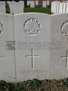 RUE-PETILLON MILITARY CEMETERY, FLEURBAIX - GYE, SYDNEY CHARLES