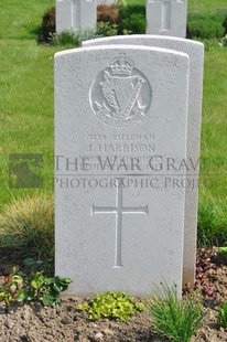RUE-PETILLON MILITARY CEMETERY, FLEURBAIX - HARRISON, J