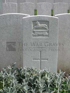RUE-PETILLON MILITARY CEMETERY, FLEURBAIX - HARROD, J