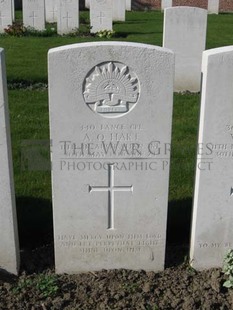 RUE-PETILLON MILITARY CEMETERY, FLEURBAIX - HART, ALBERT OWEN