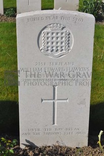 RUE-PETILLON MILITARY CEMETERY, FLEURBAIX - HAWKINS, WILLIAM EDWARD