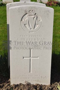 RUE-PETILLON MILITARY CEMETERY, FLEURBAIX - HEFFERNAN, J