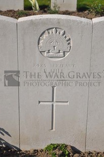 RUE-PETILLON MILITARY CEMETERY, FLEURBAIX - HILL, ERNEST