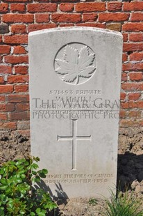 RUE-PETILLON MILITARY CEMETERY, FLEURBAIX - HILL, W H
